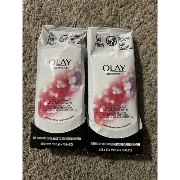 OLAY Skincare 2 Olay Regenerist Wet Cleansing Cloths Advanced Anti